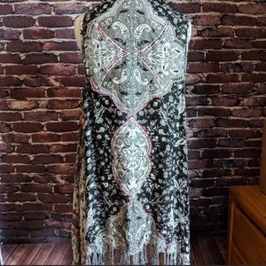 FREE PEOPLE BoHo kimono long vest
